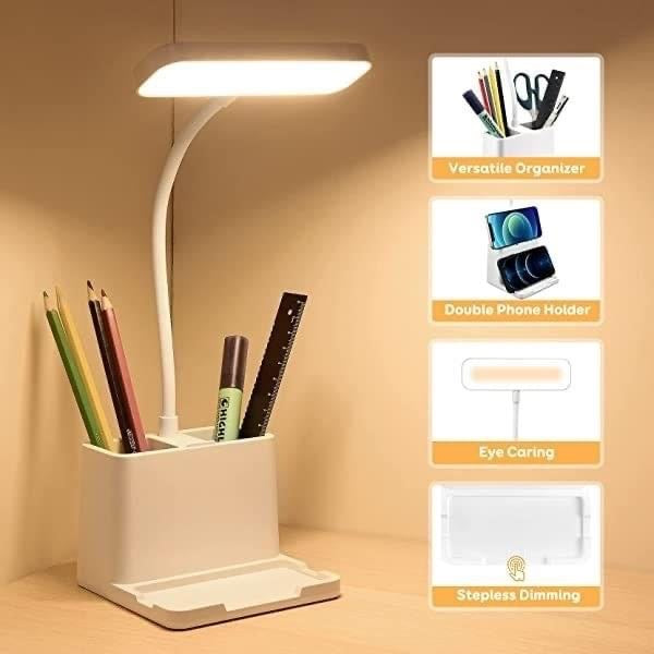 LED Eye Protection Table Lamp with Storage Holder