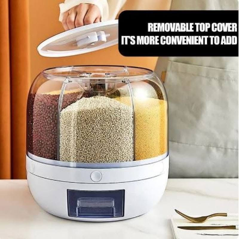 6 in 1 Rotating Cereals Food Dispenser