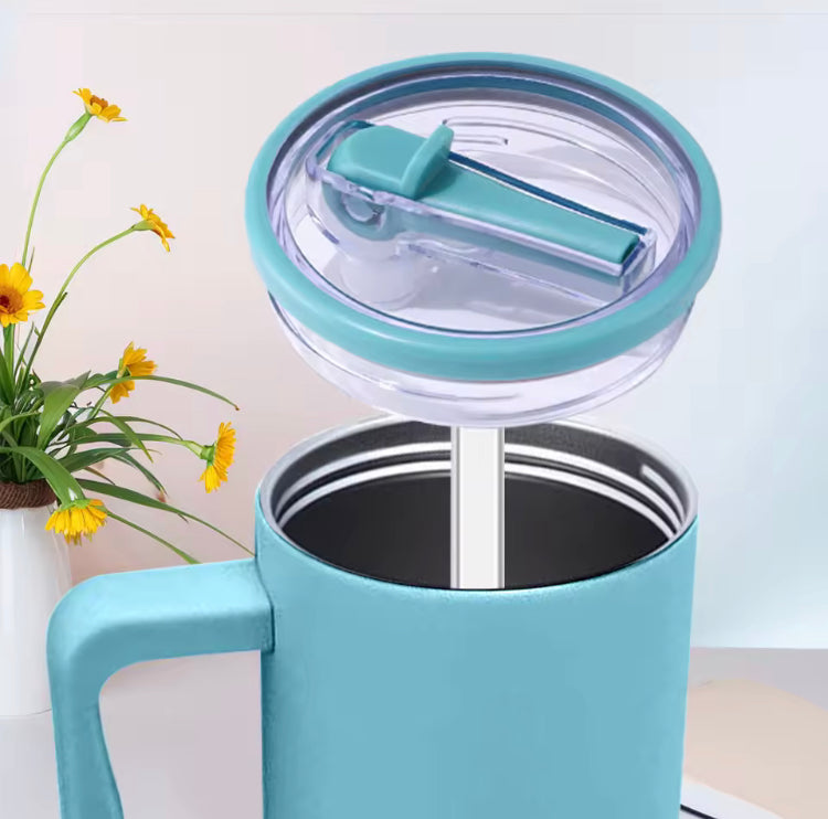 40oz Stainless Steel Tumbler Mug with Straw Lid