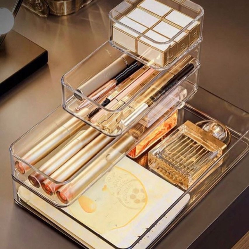 Acrylic Storage Cosmetics Drawer Organizer Boxes