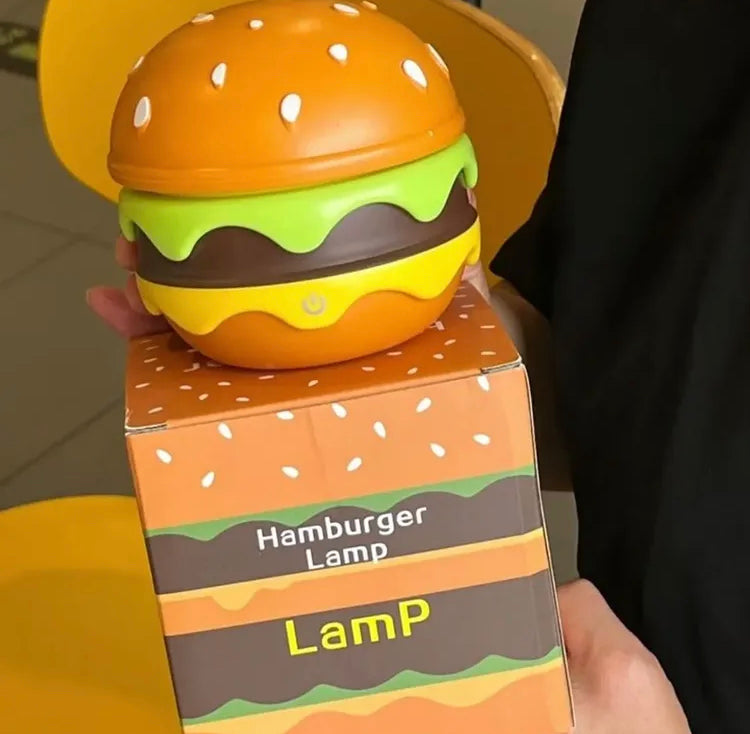 Rechargeable Burger Shape Night Light Led Lamp