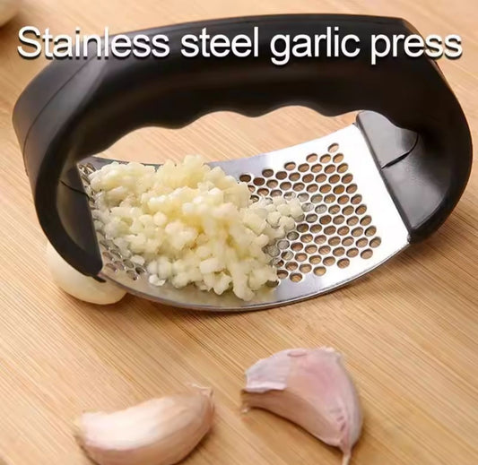 Stainless Steel Manual Garlic Press & Crusher