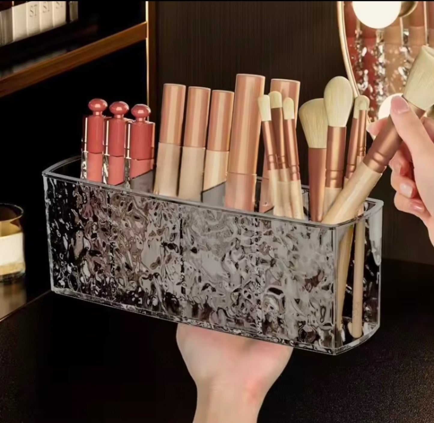 4 Grids Acrylic Cosmetics Makeup Organizer