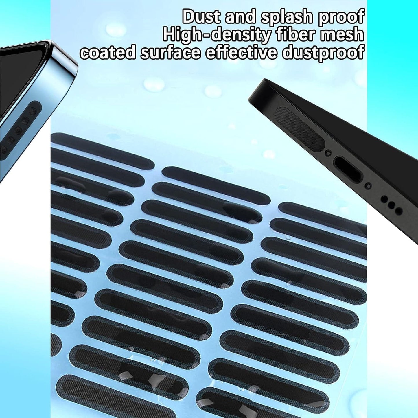 10 Pcs Mobile Phone Speaker Anti-dust Mesh Stickers