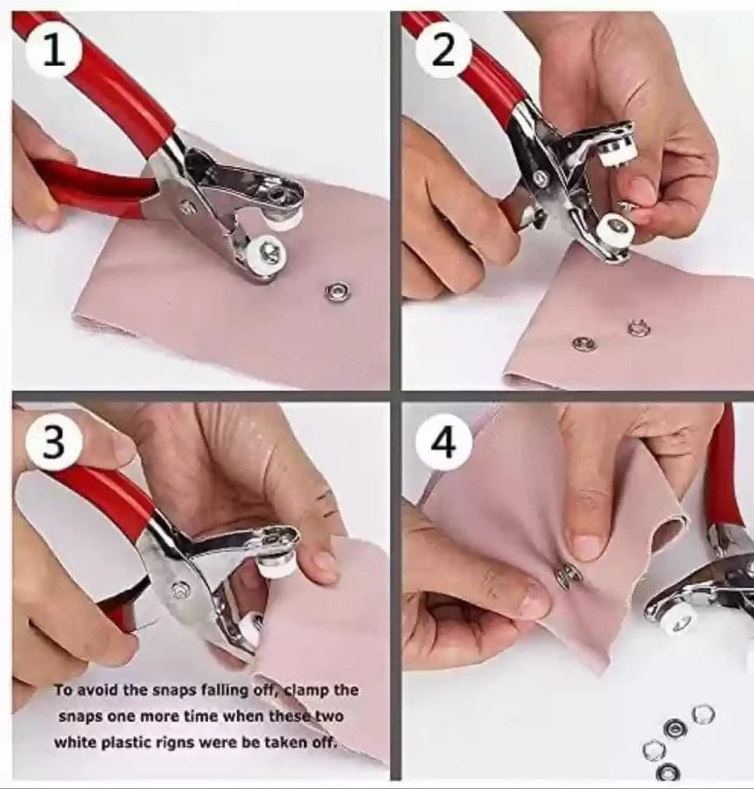 Button Plier Metal Tool (Buttons Included)
