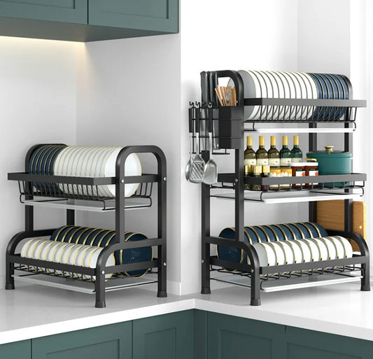 Multi Layered Plates Dish Bowl Rack Organizer