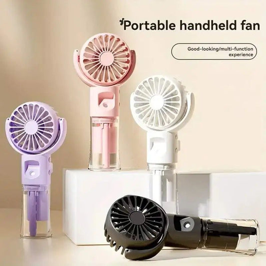 Portable Rechargeable Handheld Humidifier Fan
