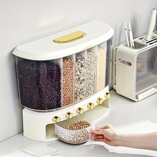 Wall Mounted Cereal Rice Storage Dispenser