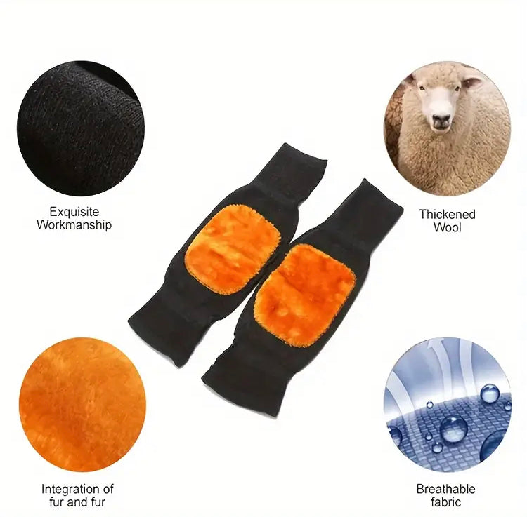 Cozy Winter Warm Knee Protectors (Pair)