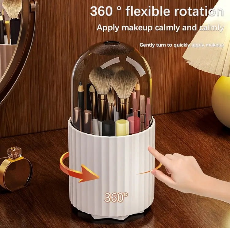 360 Rotating Brushes Holder with Dustproof & Waterproof Design