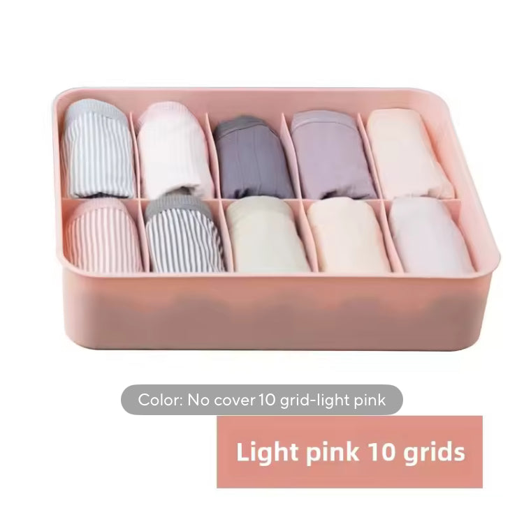 10 Compartments Storage Box for Undergarments, Socks, Scarfs Multipurpose Organizer