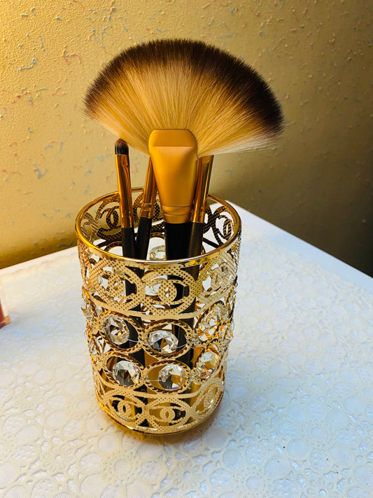 Metal Cosmetics Brushes Holder