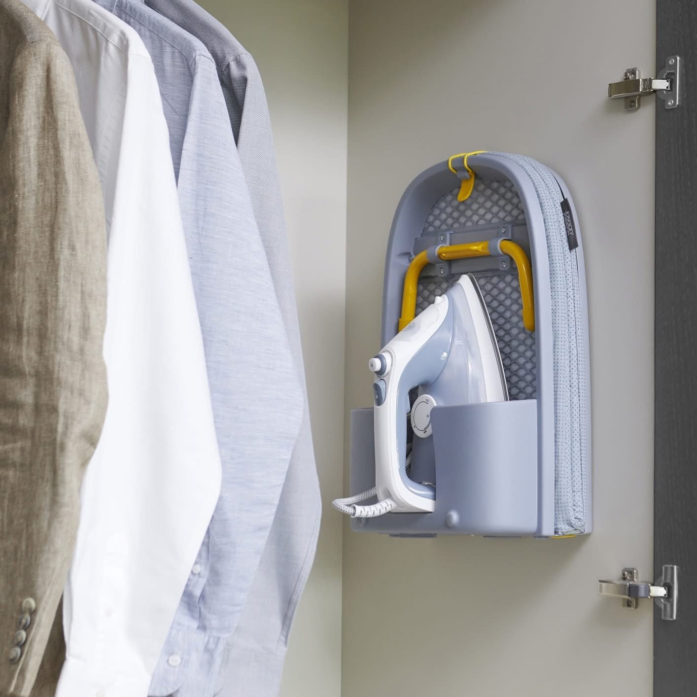 Foldable Premium Quality Wall Mounted Ironing Board with Iron Holder
