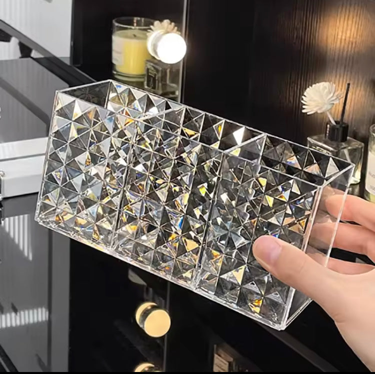 Transparent Acrylic Cosmetics Makeup Brushes Organizer