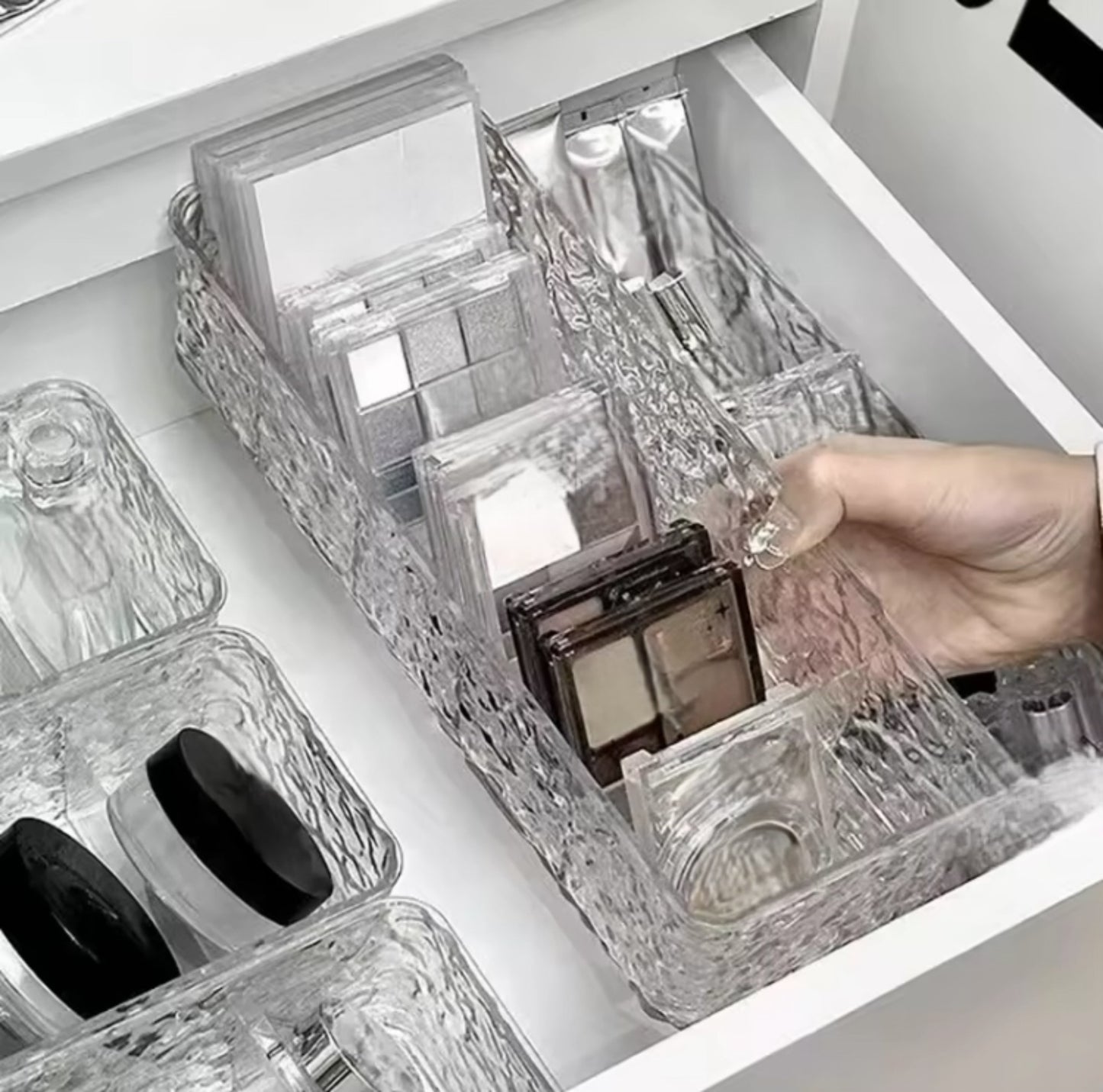 5 Compartments Acrylic Multipurpose Drawer Storage Organizer