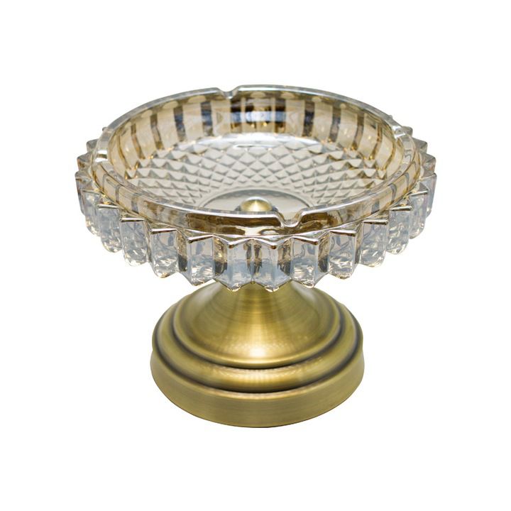 Metal Glass Antique Candy Bowl / Ashtray
