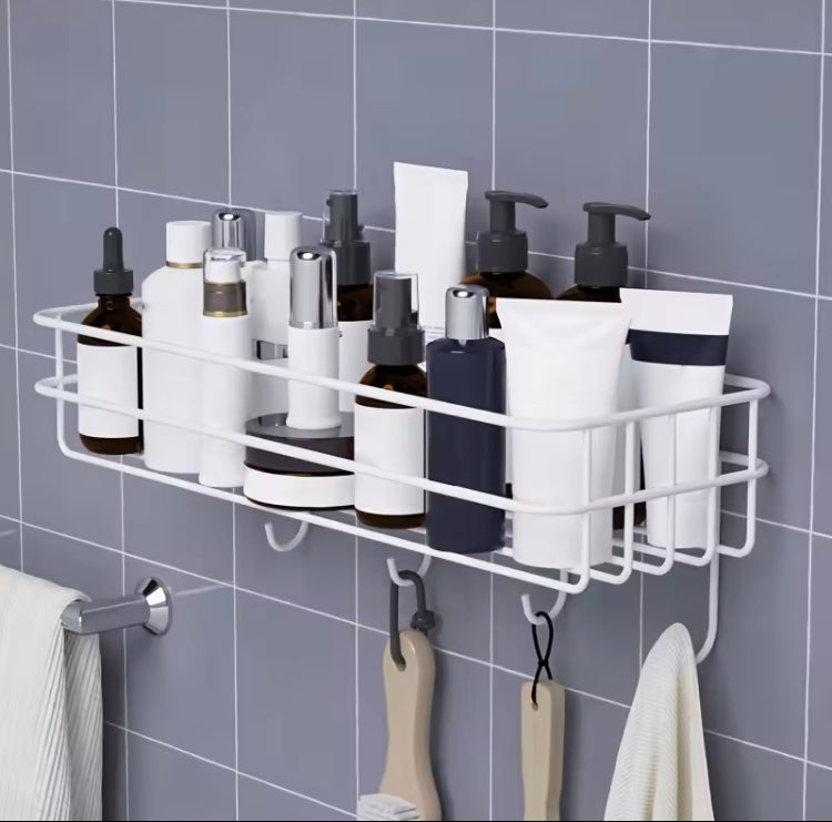 Wall Adhesive Multipurpose Rack with four Hooks