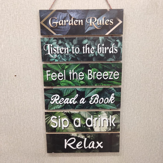 Six Steps Wooden Quotation Wall Hanging for Home Decor