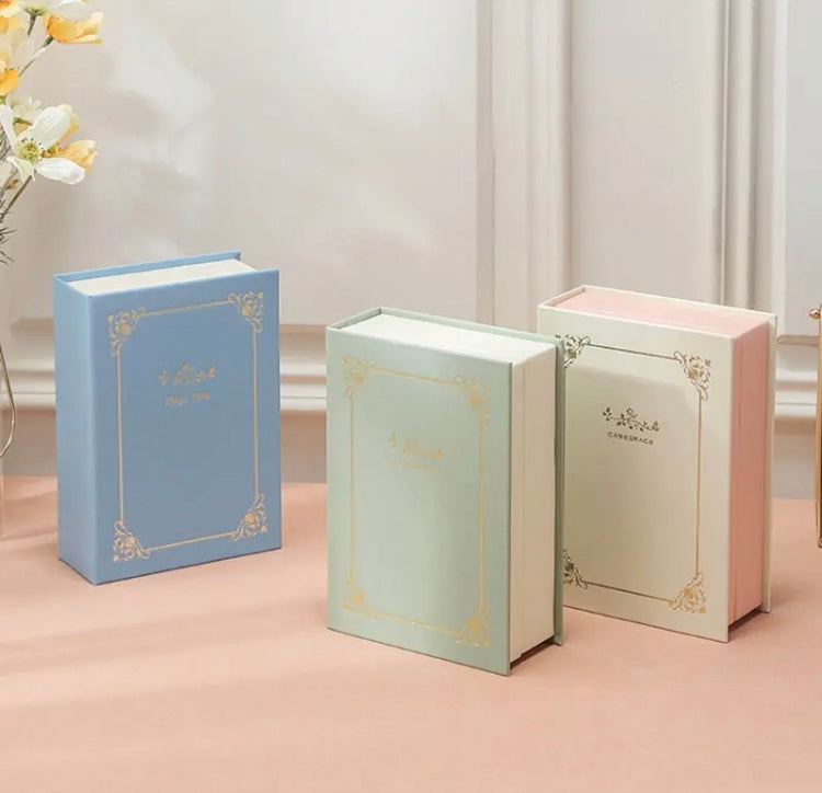 Book Shaped PU Leather Jewellery Box with Magnetic Lock