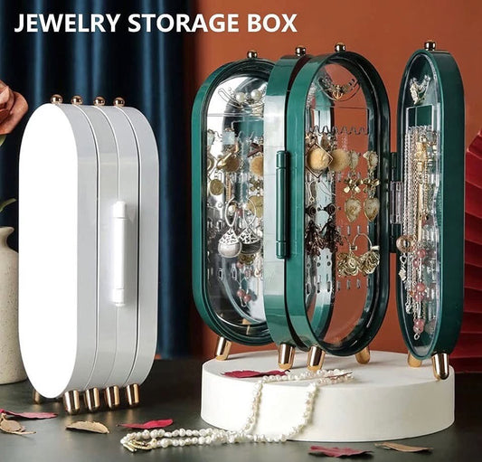Foldable Jewellery Stand Rack Organizer with mirror