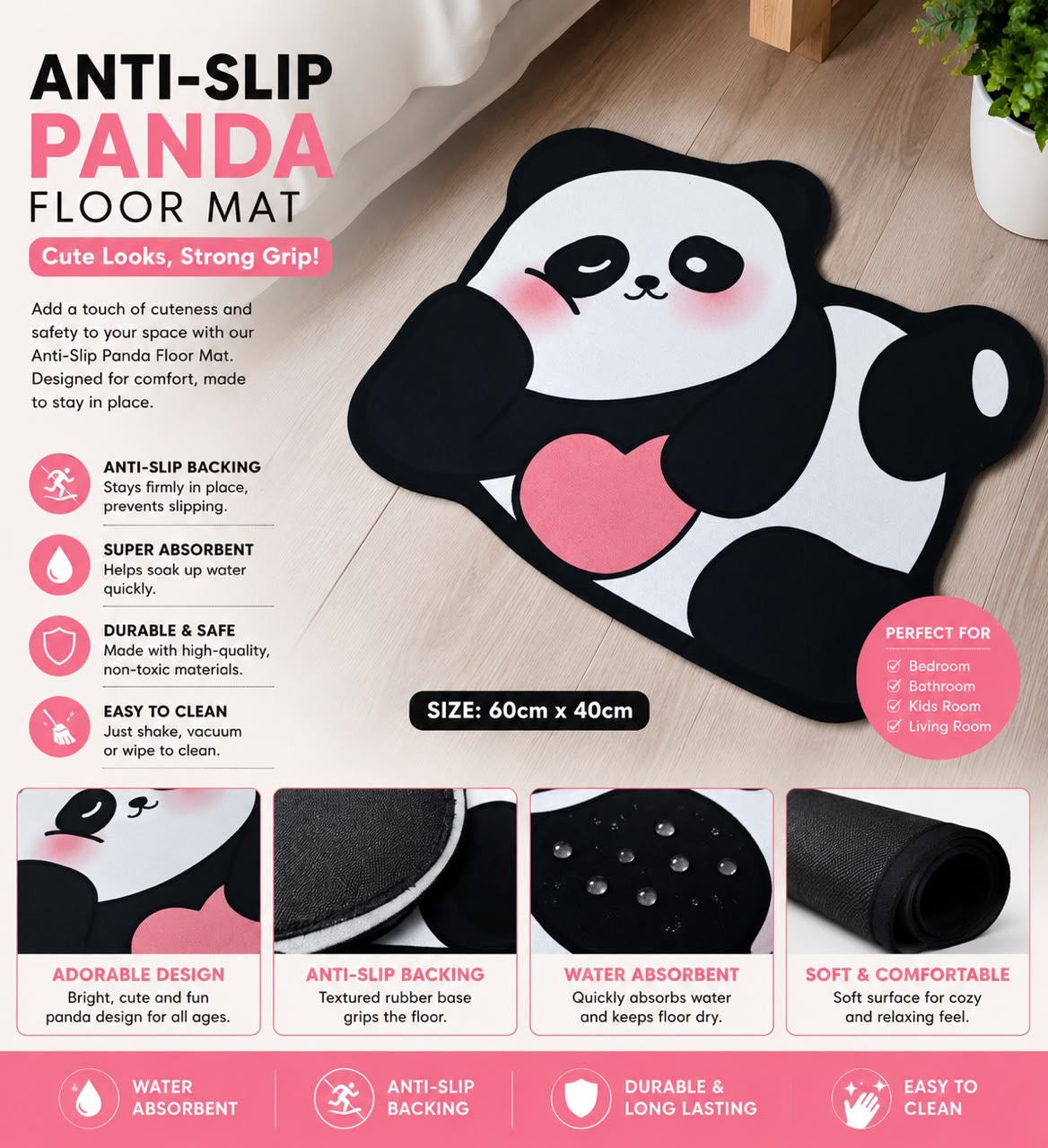 Super Absorbent Anti-Slip Matt