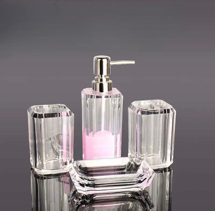 4 Pcs Bathroom Acrylic Set