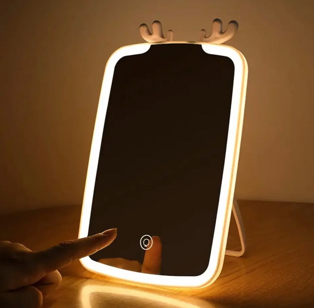 LED Rechageable 3 Modes Changeable Table Vanity Mirorr usb Rechageable Mirror.