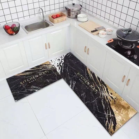 New 2 Pcs Set Non Slip Kitchen Floor Mat Carpet