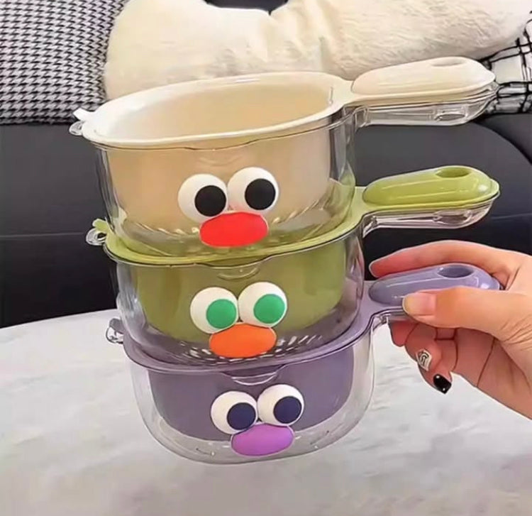 Cute Durable Drainer Basket with Handle