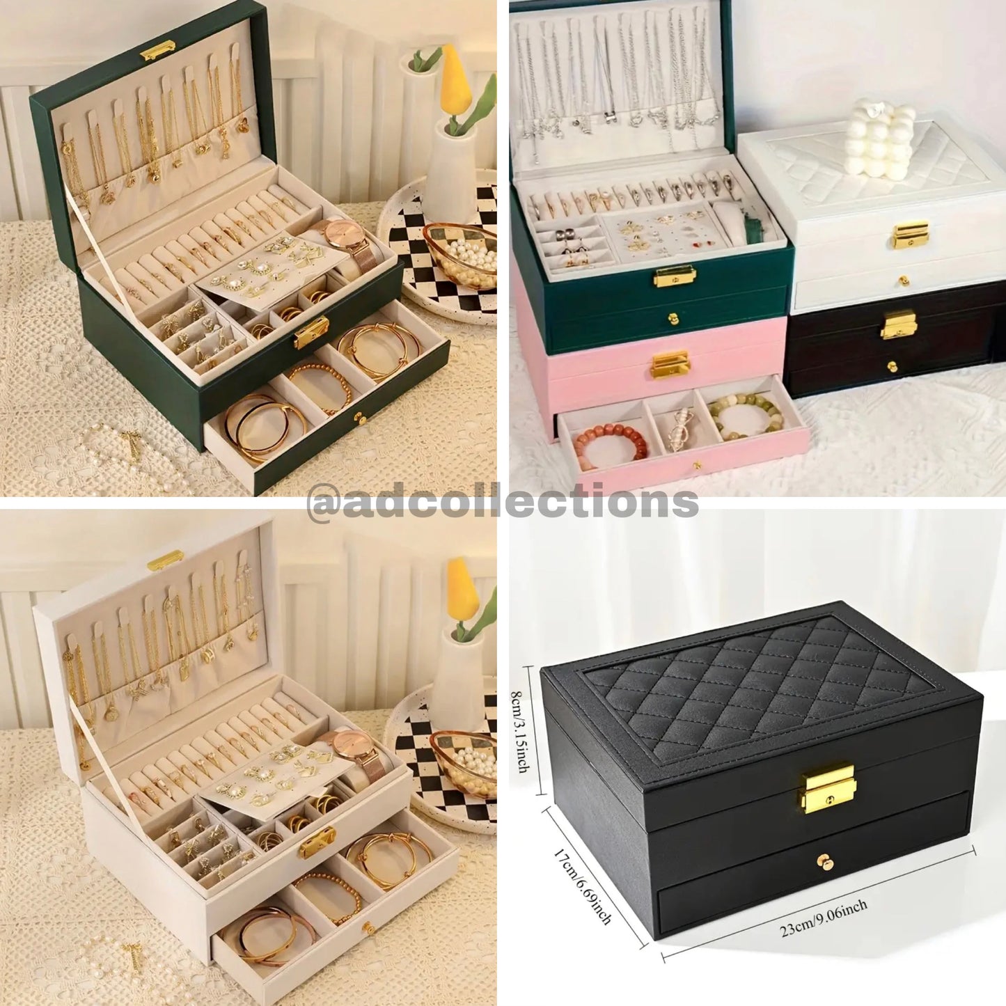 Premium Leather Jewellery Box Organizers
