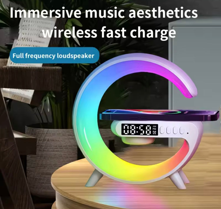 4 in 1 Multifunctional Speaker, Lamp, Wireless Charges & Alarm Clock