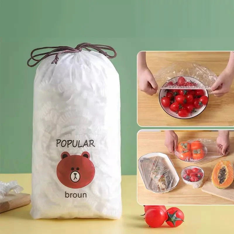 100 Pcs Disposable Food Covers