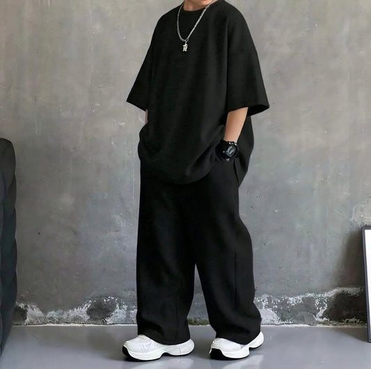 Kids Drop Shoulder Tshirt with Baggy Trouser
