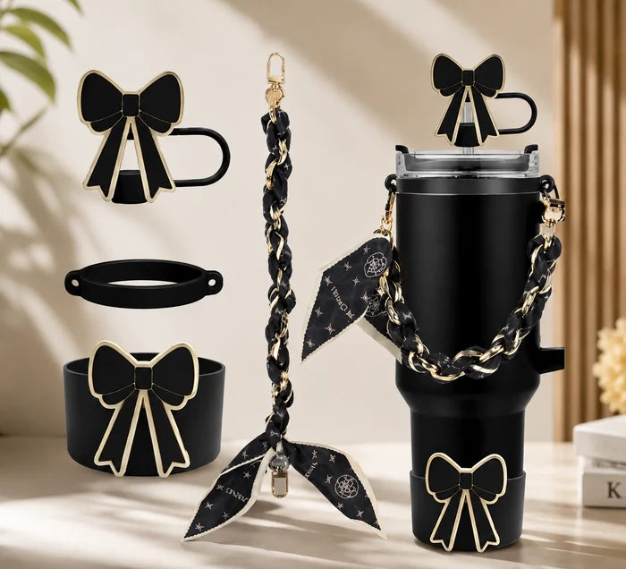 Cute Bow 40oz Tumbler Mug Decoration Kit