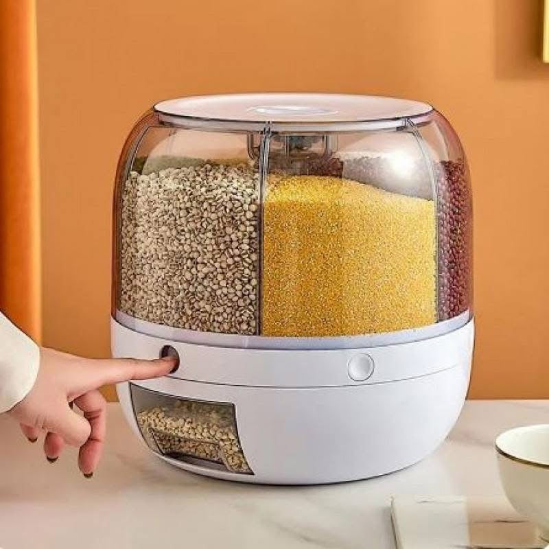 6 in 1 Rotating Cereals Food Dispenser