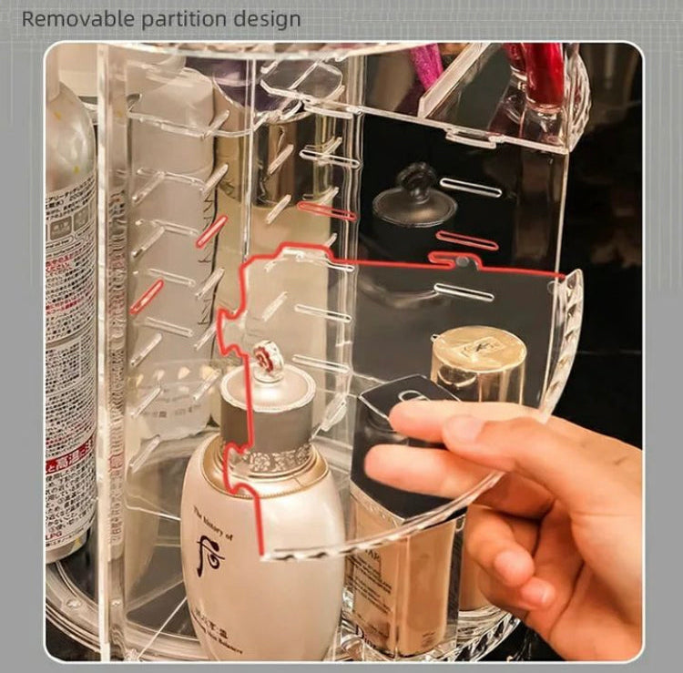 360 Rotating Acrylic Cosmetics Makeup Organizer (Box Packaging)