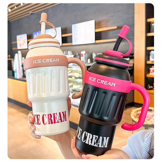 1000ml Stainless Steel Tumbler with Straw Cover