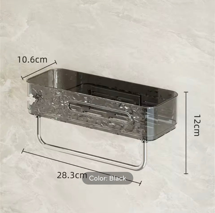 Wall Mounted Drainage Household Organizer with Towel Rack