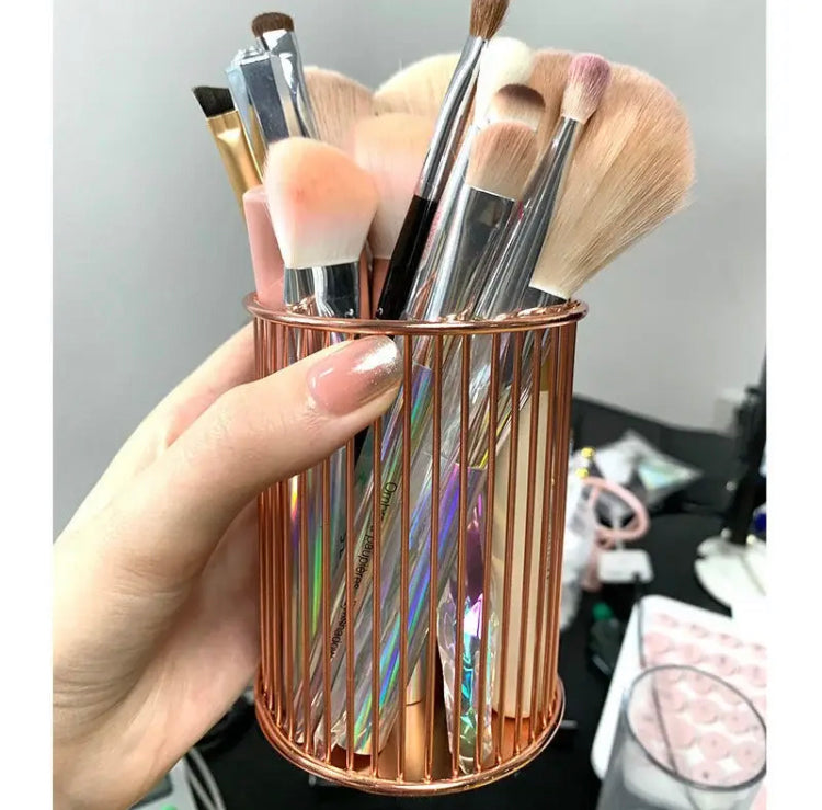 Metal cosmetics Makeup Brushes Holder