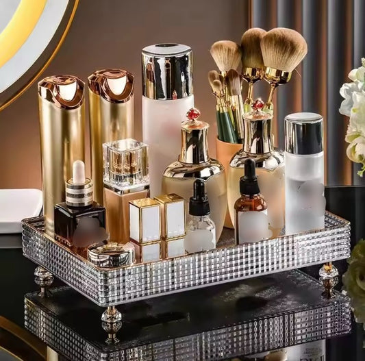 Large Capacity Acrylic Cosmetics Perfumes Tray