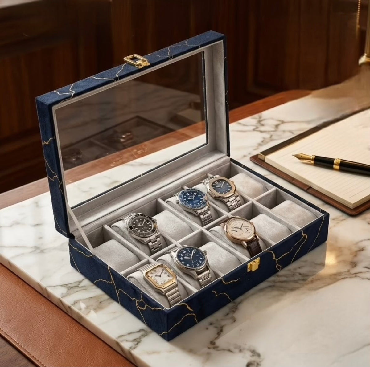 Luxury Velvet Watch & Bracelet Box