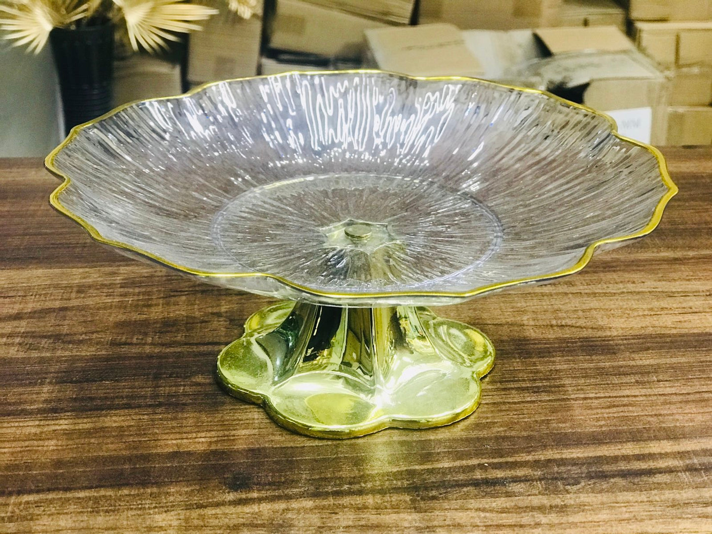 Luxury Acrylic Multipurpose Fruits Snack Display Stand Bowl