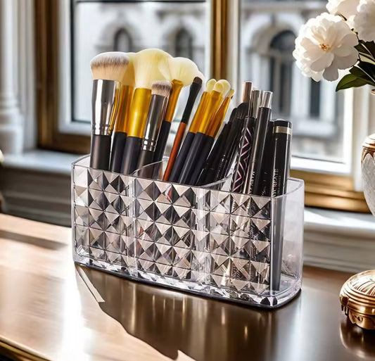 Transparent Acrylic Cosmetics Makeup Brushes Organizer