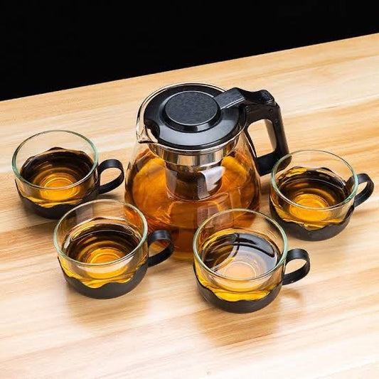 950ml Teapot Kettle Set with 4 Cups