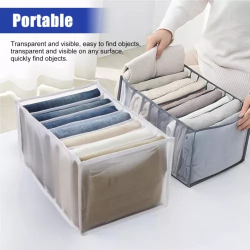 7 Grids Jeans Clothes Organizer Best Quality