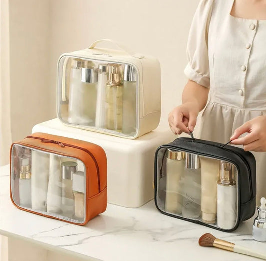 Transparent Cosmetics Makeup Bag Organizer