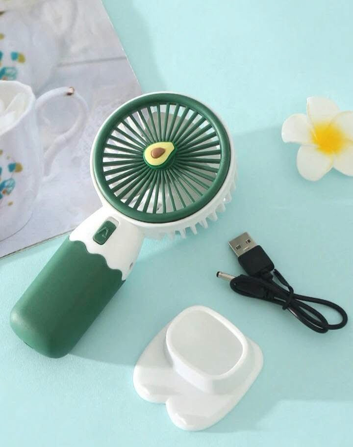 Rechargeable Mini Handheld Cute Fruit Fan with Phone Holder