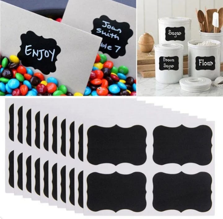 24 Pcs Waterproof Bottles / Jars / Multipurpose Stickers