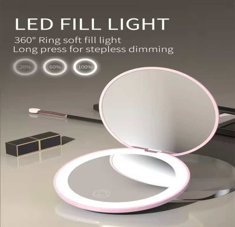 LED Rechargeable Portable Pocket Mirror