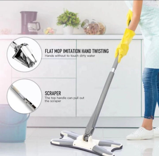 X-Shaped Rotating Squeezing Mop